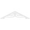 Ekena Millwork Pitch Finley Architectural Grade PVC Gable Pediment, 72"W x 18"H x 1"P (6/12) GPP072X018X100FIN - alternate 5